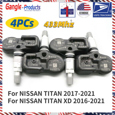 #ad Set 4 TPMS For Nissan Titan XD 16 21 433Mhz 40700 EZ00A TIRE PRESSURE SENSOR $33.28