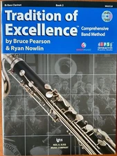 Tradition of Excellence W62CLB Bb Bass Clarinet Book 2 Audio DVD Music Book 