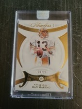 Panini Flawless Diamond Encased Dolphins Dan Marino  diamond inset 3/20. WOW