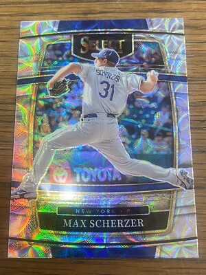 Max Scherzer 2022 Panini Select Scope Prizm Parallel #95 New York Mets