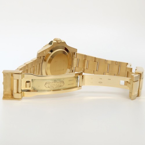 Rolex GMT-Master II Solid 18kt Yellow Gold Black Dial 40MM Oyster 116718LN - Picture 6 of 9