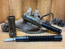 Laminated Green MT Camo - Hand-crafted Adjustable Deer Tube Grunt Call w/ Hose