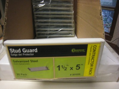 New 30 Pack of 1-1/2" X 5" Stud Guards Free USA Shipping! New 30 Pack of 1-1/2" X 5" Stud Guards Free USA Shipping!