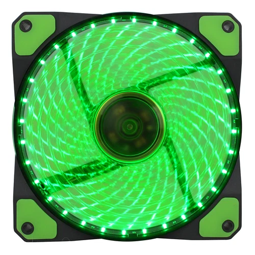 GameMax GaleForce 32 x Green LED's 120mm PC Cooling Case Fan 87CFM 29dBA 3/4-Pin