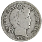 1906-O Barber Dime Nice Circulated VG/FINE! Complete Your Album!