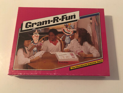 New/Sealed & Vintage ''Gram-R-Fun'' Educational Grammar Game by VIP - 1987 Edition