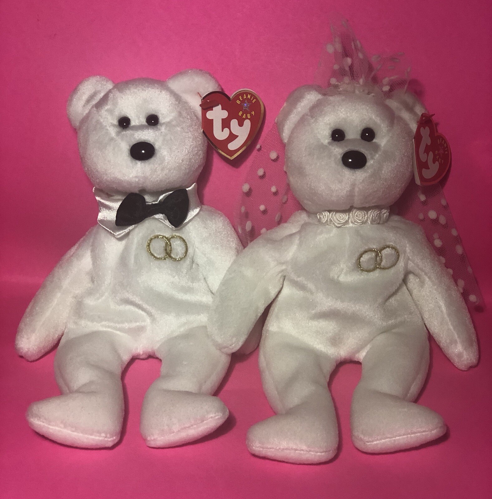 bride and groom ty beanie babies