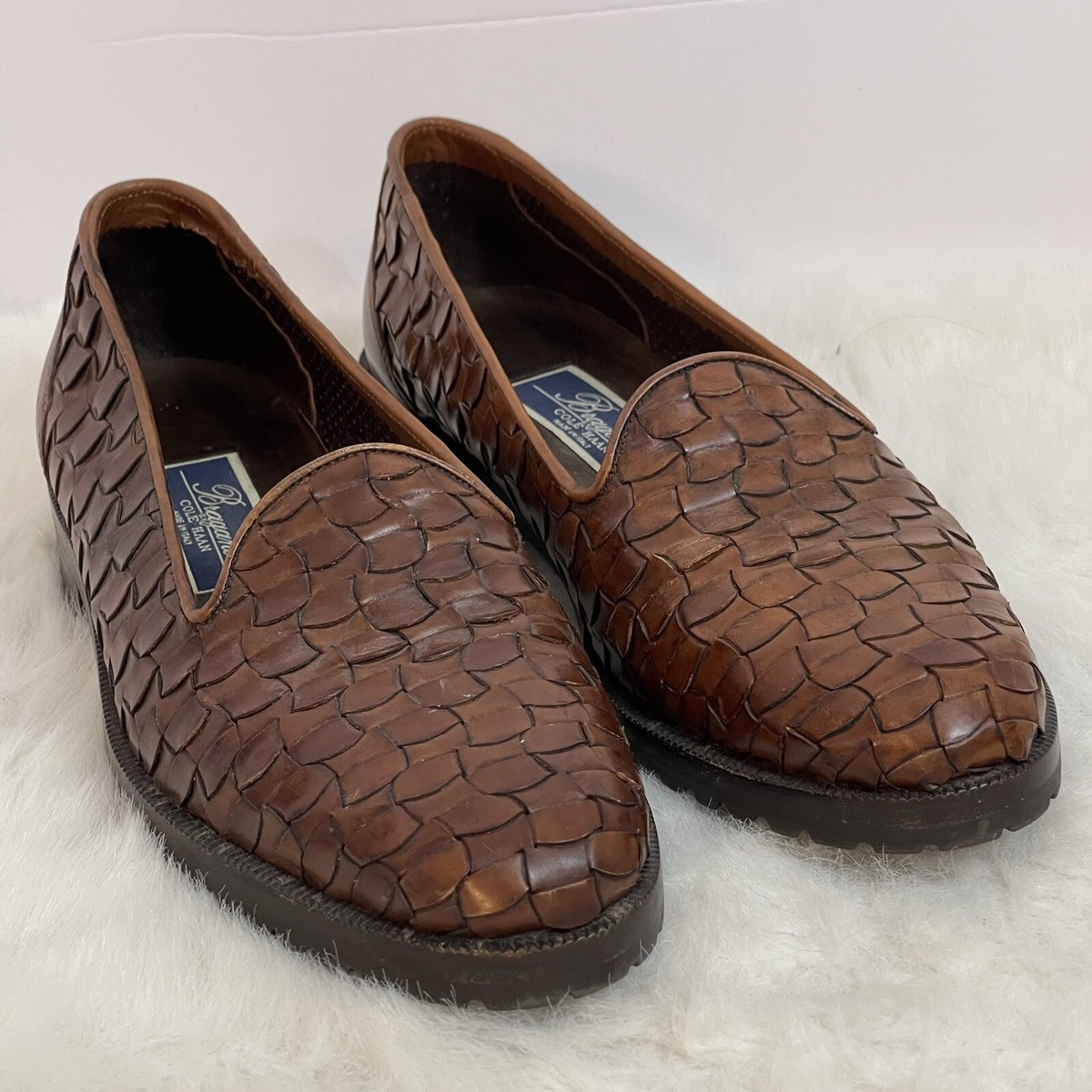 靴 COLE HAAN Bragano BRAGANO for COLE HAAN Tassel Loafers Dress Shoes Sz. 11 M ITALY