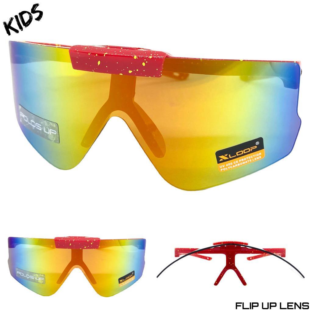 WHOLESALE LOT Kids Boys or Girls Sports Retro Wrap Shield SUN