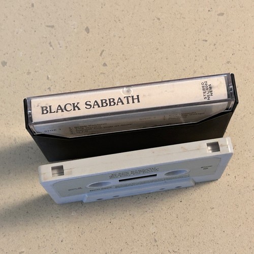 BLACK SABBATH "Self Titled" Paper Label Cassette Tape Hard Psych Metal IRELAND - Picture 5 of 7