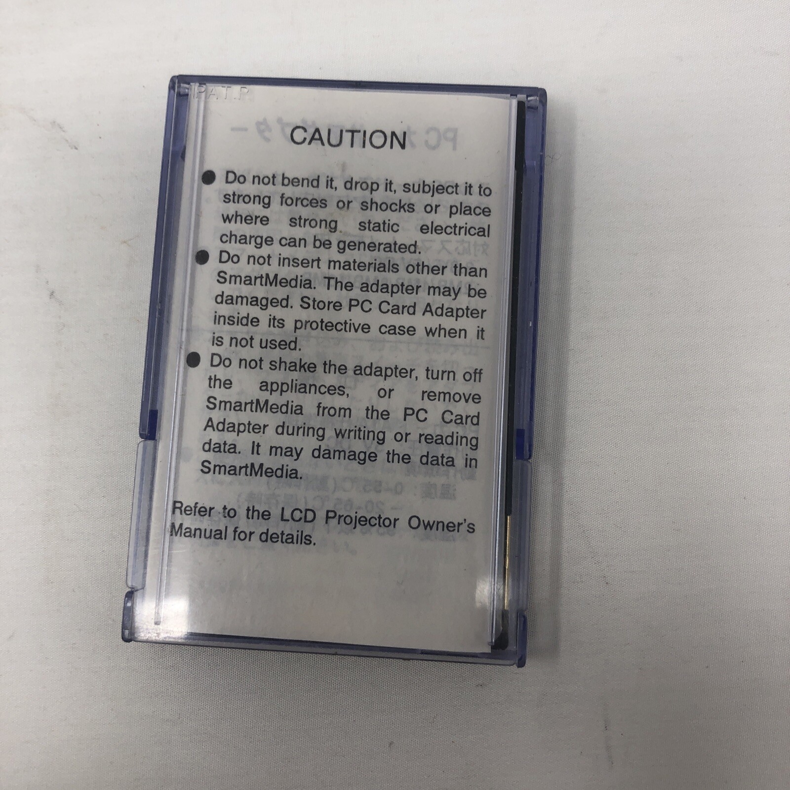 SMARTMEDIA MEDIA CARD IMAGER PC CARD ADAPTER 3.3V PREOWNED eBay