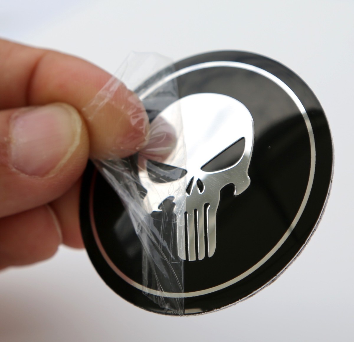 Tappi Per Valvole A Testa Di Morte Punisher Skull Nero - Foto 9