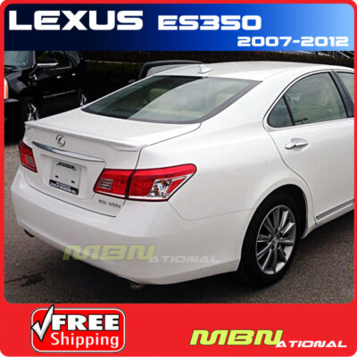 07-12 Lexus ES350 Rear Trunk Lip Spoiler Painted ABS 212 OBSIDIAN BLACK