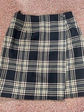 Vintage Charter Club Wool Plaid Skirt Size 12