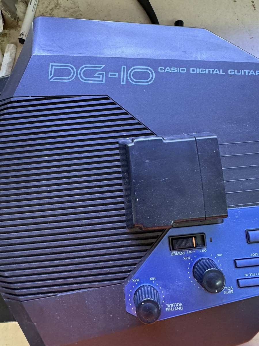 Rare Vintage Casio DG-10 Digital Guitar With Case And Paperwork