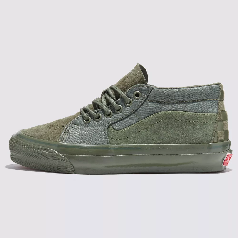 Vans mid tops mens olive deals