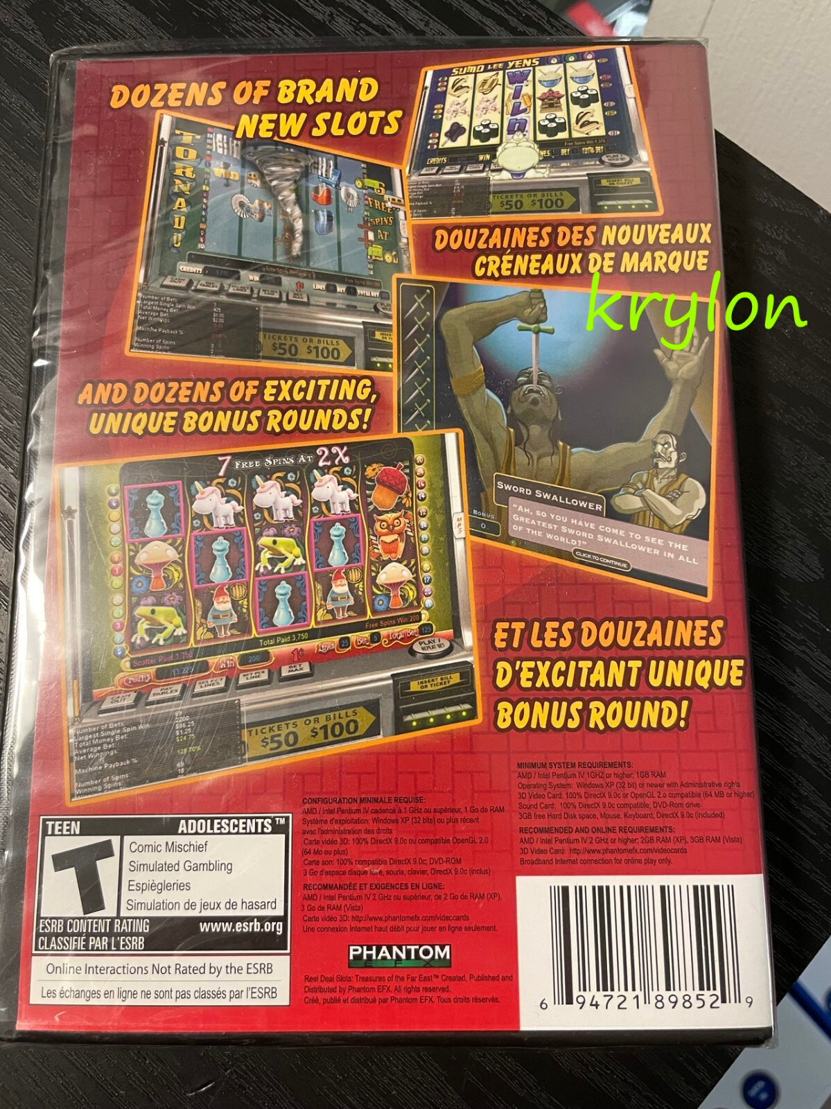 SEALED Reel Deal Slots Treasures of the Far East Windows PC Game DVD CD