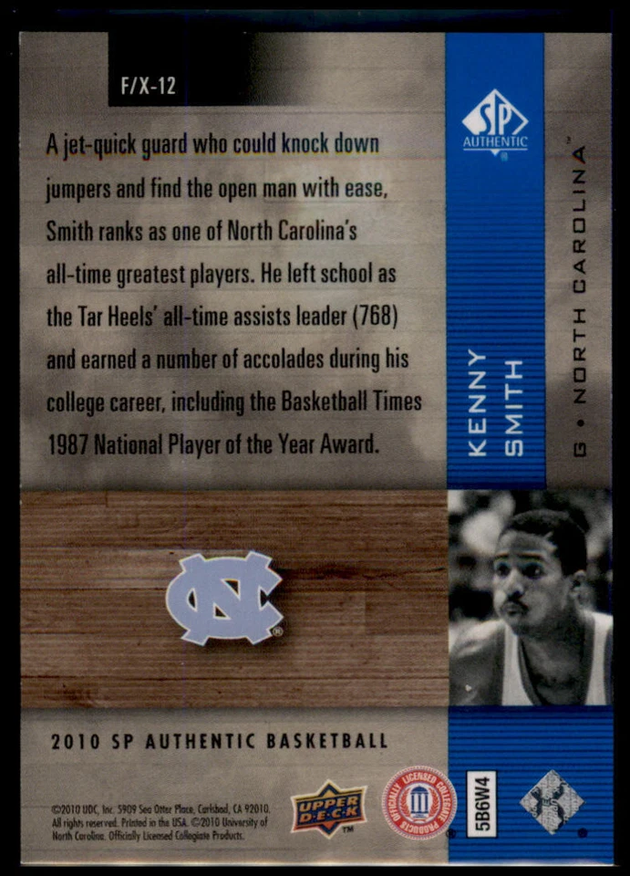 2010-11 SP Authentic #F/X-12 Kenny Smith Holo F/X - Image 2 of 2