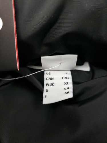 Fila Parker Puffer Hooded Black Red Jacket Large NEW Tags - Picture 9 of 11