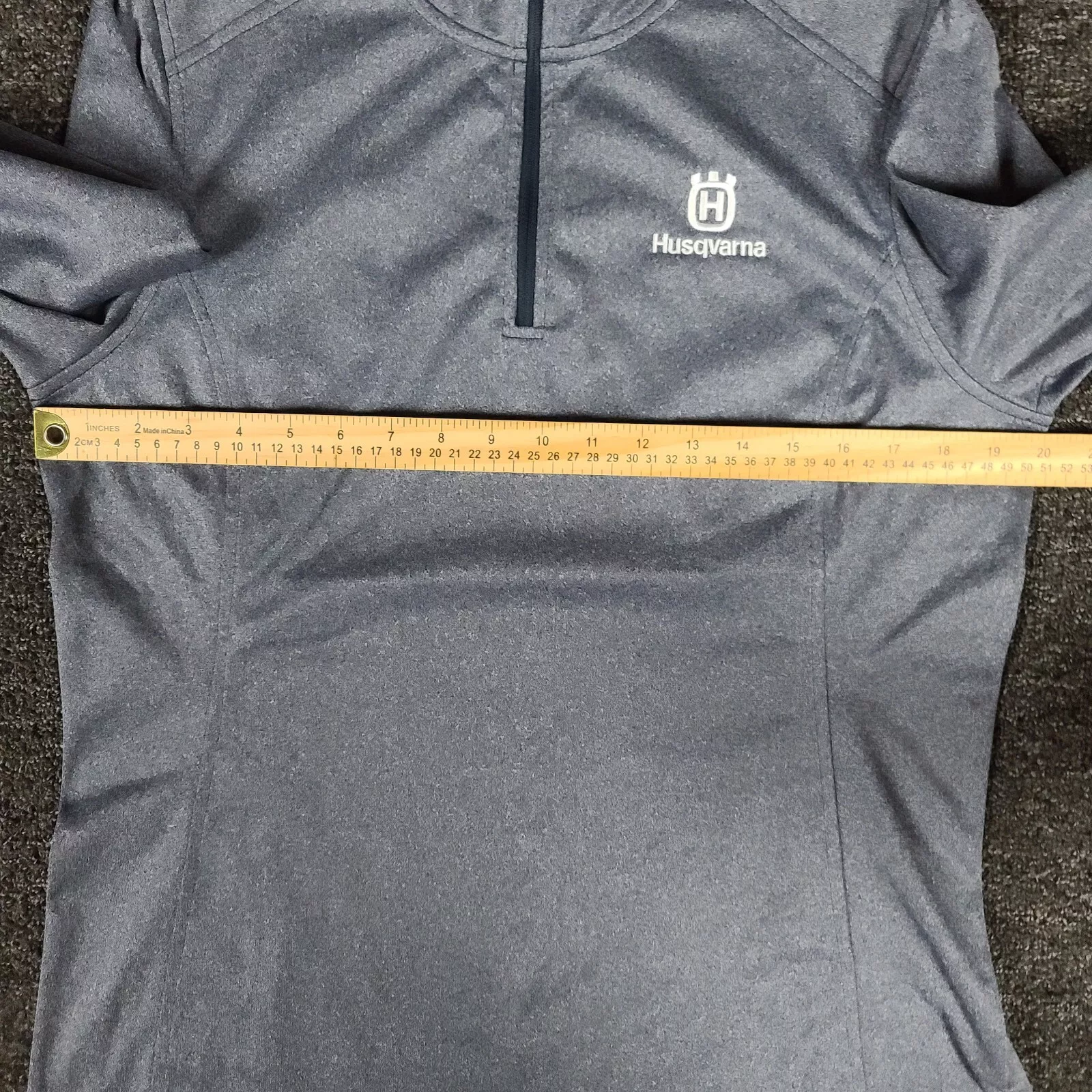 north-face 1/4 zip mock running husqvarna embroidered jacket