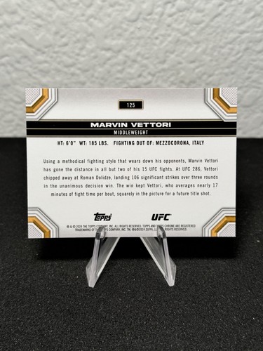 Réfracteur à prisme base UFC chromé 2024 Topps 1 - 200 - COMPLÉTEZ VOTRE SET - PYC - Photo 159/237