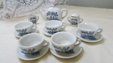 Japan 13 Piece Miniature Tea Set - 5 cups  Saucers, Tea pot, Creamer, Sugar