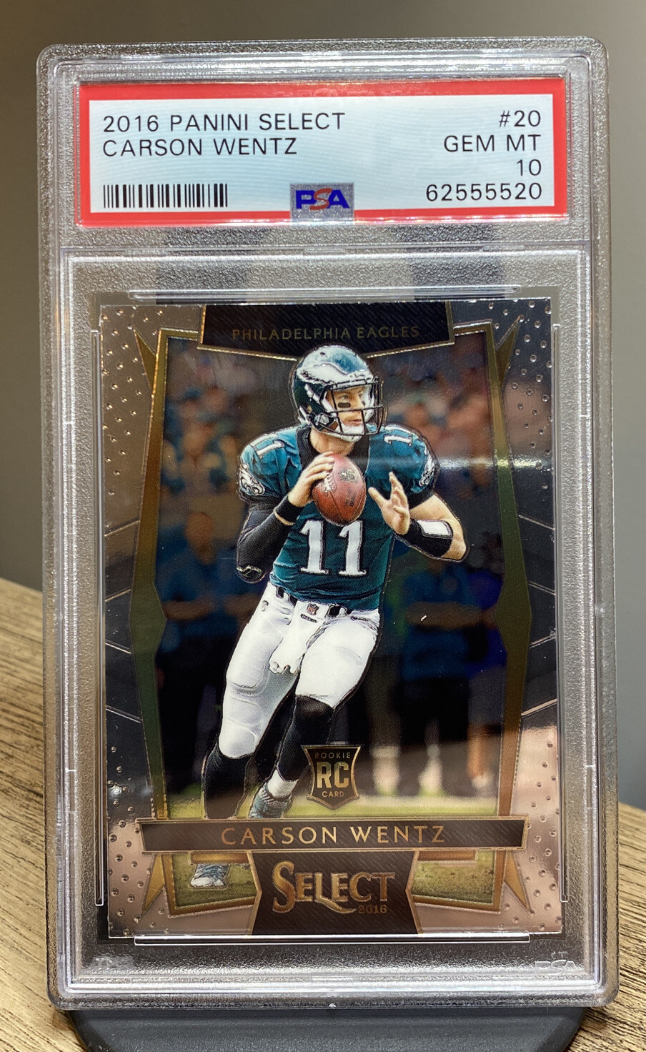 2016 SELECT #20 CARSON WENTZ RC COMMANDERS ROOKIE PSA 10 🔥 Pop 345 !! 🔥