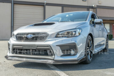 Front Bumper Lip Splitter For 2015-2020 Subaru WRX STI - 3-Piece Carbon Fiber Style