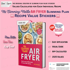 Slimming Foodie AIR FRYER slimming plan recipe value STICKERS 2025