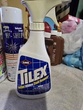 VINTAGE CLOROX TILEX ADVERTISEMENT MILDEW SATIN REMOVER