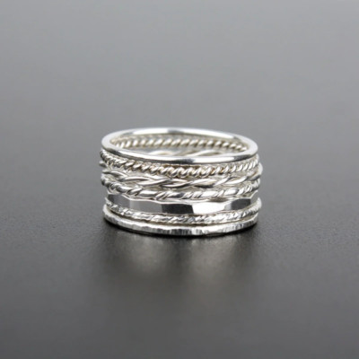Stacking Thumb Ring 925 Sterling Silver Handmade Women Ring Gift For Her KB-511
