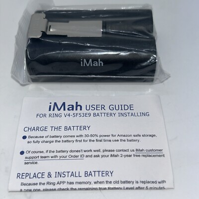 iMah Battery Pack For Ring 2, 3, 4 REPLACEMENT NEW