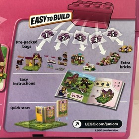 Lego Juniors 10674 Pony Farm Easy To Build With Pink Storage Bin NEW 