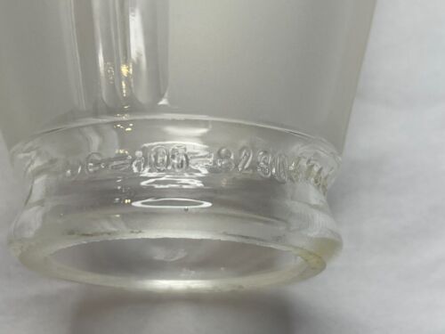 2 mattierte gerippte und klare Glas Lampenschirme UG10582304744 5" hoch Art Deco Stil - Bild 7 von 8