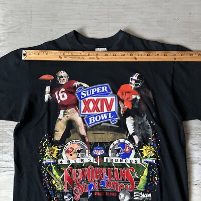 Vintage 1990 SF San Francisco 49ers Vs Denver Broncos Super Bowl