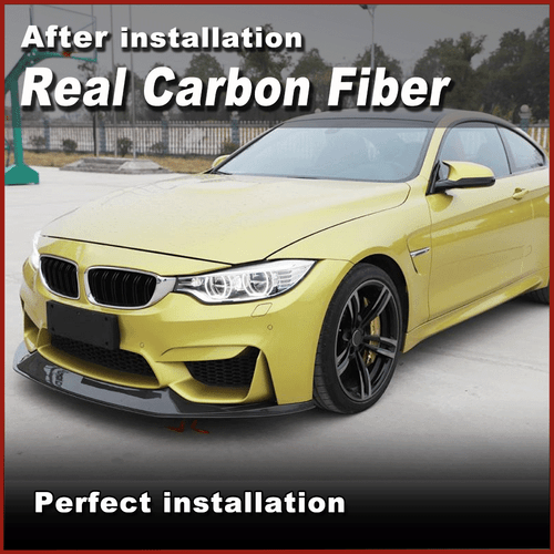 For BMW F80 M3 F82 F83 M4 2014-2019 REAL CARBON Front Bumper Lip Chin Spoiler - Picture 7 of 15