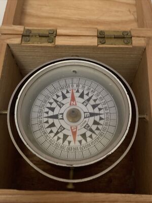 VINTAGE MADE IN JAPAN COMPASS. VINTAGE WOOD BOX JAPAN COMPASS | eBay