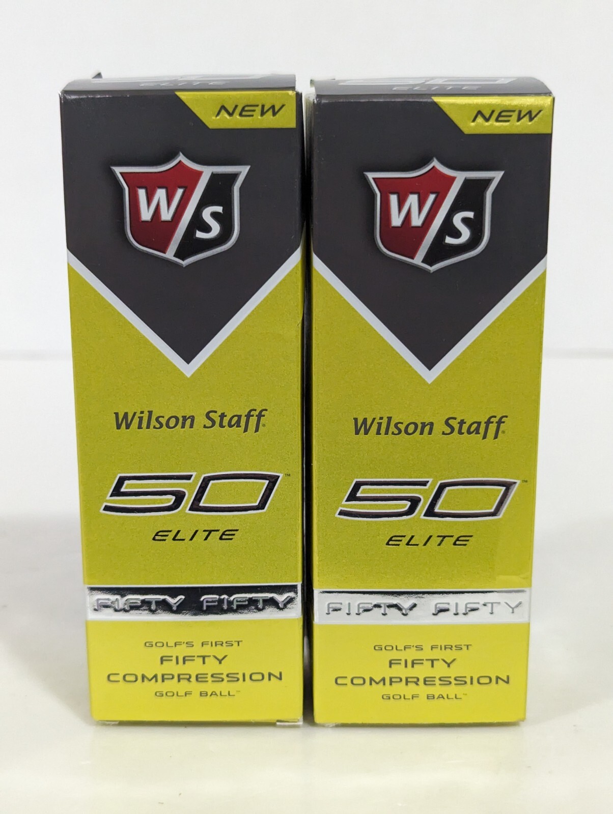 Wilson Staff Fifty 50 Elite Compression Golf Balls Yellow 2 Sleeves Of 3 New