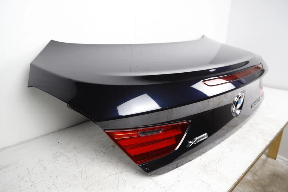 2012-2018 BMW F13 640i 650i COUPE LID TRUNK W/ CAMERA CARBON BLACK METALLIC 416 - Image 3 of 4