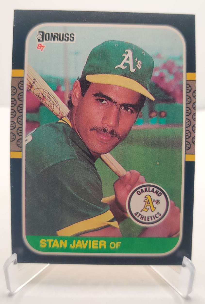 1987 Donruss #590 Stan Javier Oakland Athletics Baseball Card