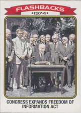2023 Topps Heritage News Flashbacks #NF-9 Freedom of Information Act 