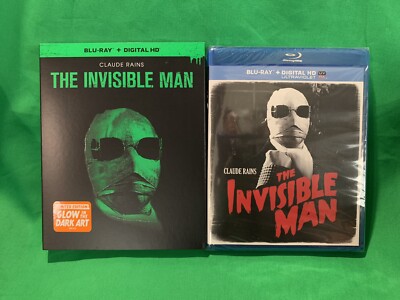 The Invisible Man (Blu-ray 1933) +Glow in the dark SLIPCOVER, Claude Rains *NEW