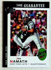 2005 Topps Joe Namath #47 Fan Favorites Football Card - New York Jets