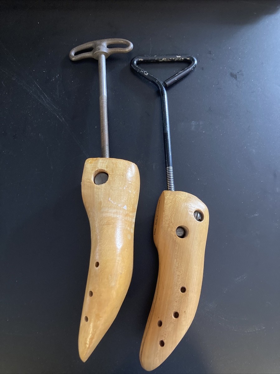 Lot of Vintage Shoe Stretcher Wood /Metal Belcher