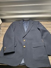 Vintage LEVI  S 70s Action Suit Jacket 44R Men  s Coat Blue Gray Classic Timeless