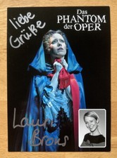 Lauri Brons AK Phantom der Oper Musical Autogrammkarte original signiert