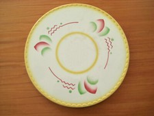 Art Deco Tortenplatte Bauhaus Spritzdekor geometrisch Ceramic Weimarer Republic