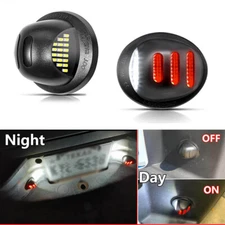 2x LED License Plate Light Tag Lamp Assembly Replacement for Ford F150 F250 F350