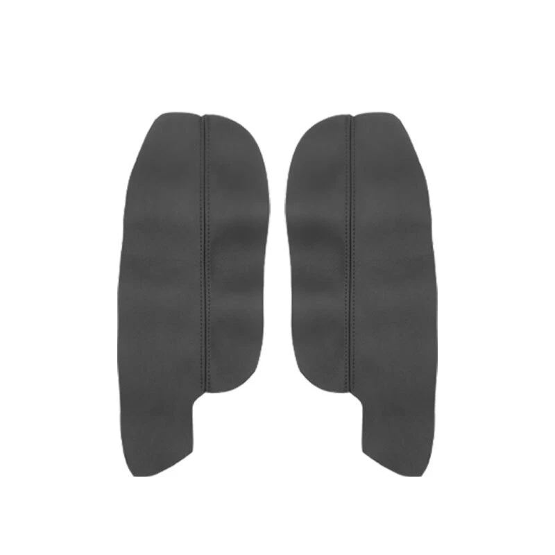 2*TODOS los paneles de puerta delantera de cuero negro reposabrazos tapa cubierta de caja para VW Caddy 14-16 Foto 2 de 4