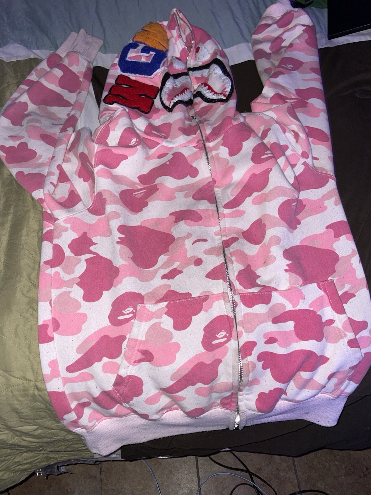 Bape Shark Hoodie Zip Up Jacket Streetwear Fashion